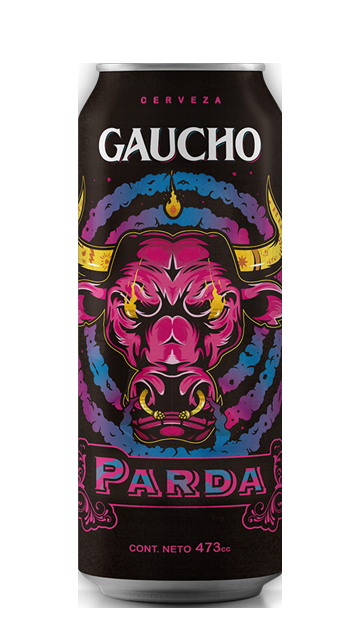 Lata de Cerveza GAUCHO Parda, Oatmeal Stout argentina de 473 cc